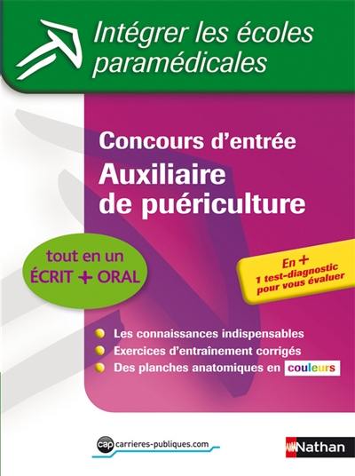Concours d'entrée auxiliaire de puériculture : épreuves écrites et orales Concours d'entrée auxiliaire de puériculture : épreuves écrites et orales