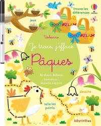 Pâques : Je trace, j'efface : Dès 3 ans