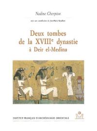 Deux tombes de la XVIIIe dynastie à Deir el-Medina : n° 340 (Amenemhat) et 354 (anonyme)