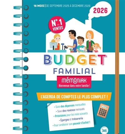 Budget familial Mémoniak 2026 : 16 mois, de septembre 2025 à décembre 2026 Budget familial Mémoniak 2026 : 16 mois, de septembre 2025 à décembre 2026