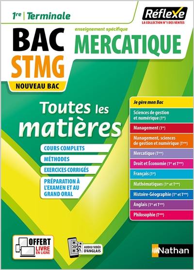 Mercatique 1re, terminale, bac STMG, enseignement spécifique : toutes les matières : nouveau bac Mercatique 1re, terminale, bac STMG, enseignement spécifique : toutes les matières : nouveau bac