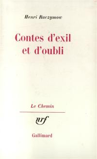 Contes d'exil et d'oubli