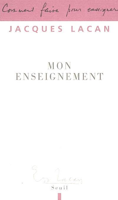 Mon enseignement