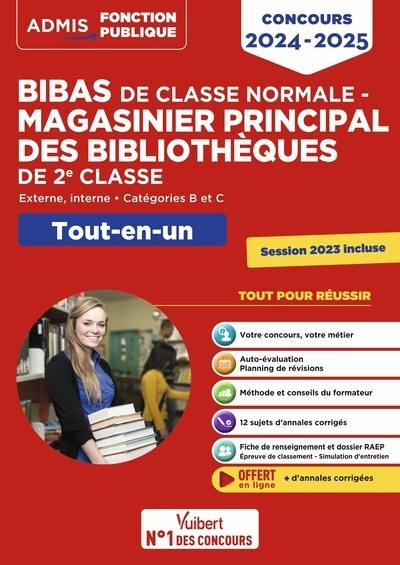 Bibas de classe normale, magasinier principal des bibliothèques de 2e classe : externe, interne, catégories B et C : tout-en-un, concours 2024-2025 Bibas de classe normale, magasinier principal des bibliothèques de 2e classe : externe, interne, catégories B et C : tout-en-un, concours 2024-2025