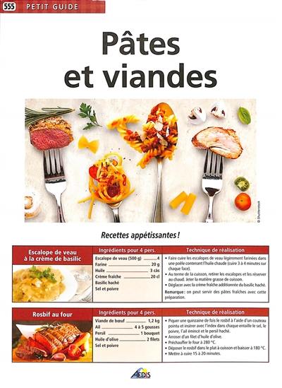 Pâtes et viandes : recettes appétissantes !
