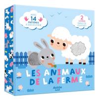 Les animaux de la ferme : avec 14 matières à découvrir