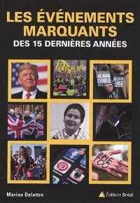 Les événements marquants des 15 dernières années